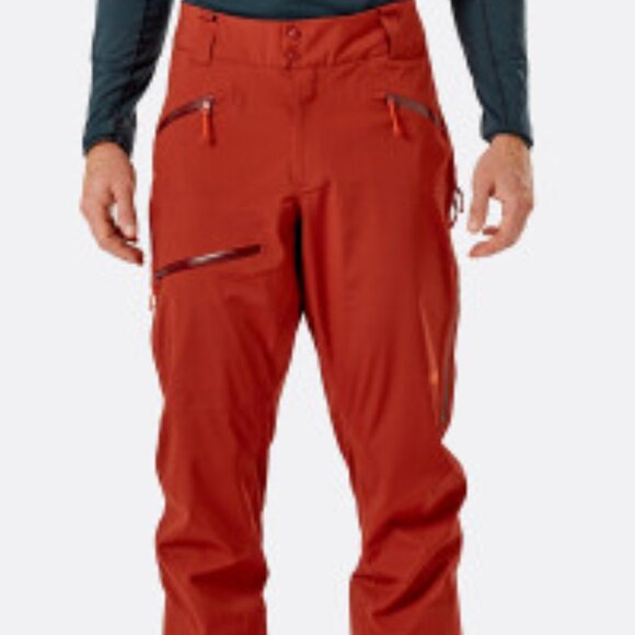 New Without Tags Rab Womens Ski Snowboard Pant Colour: Red, Size: Small - Picture 1 of 8